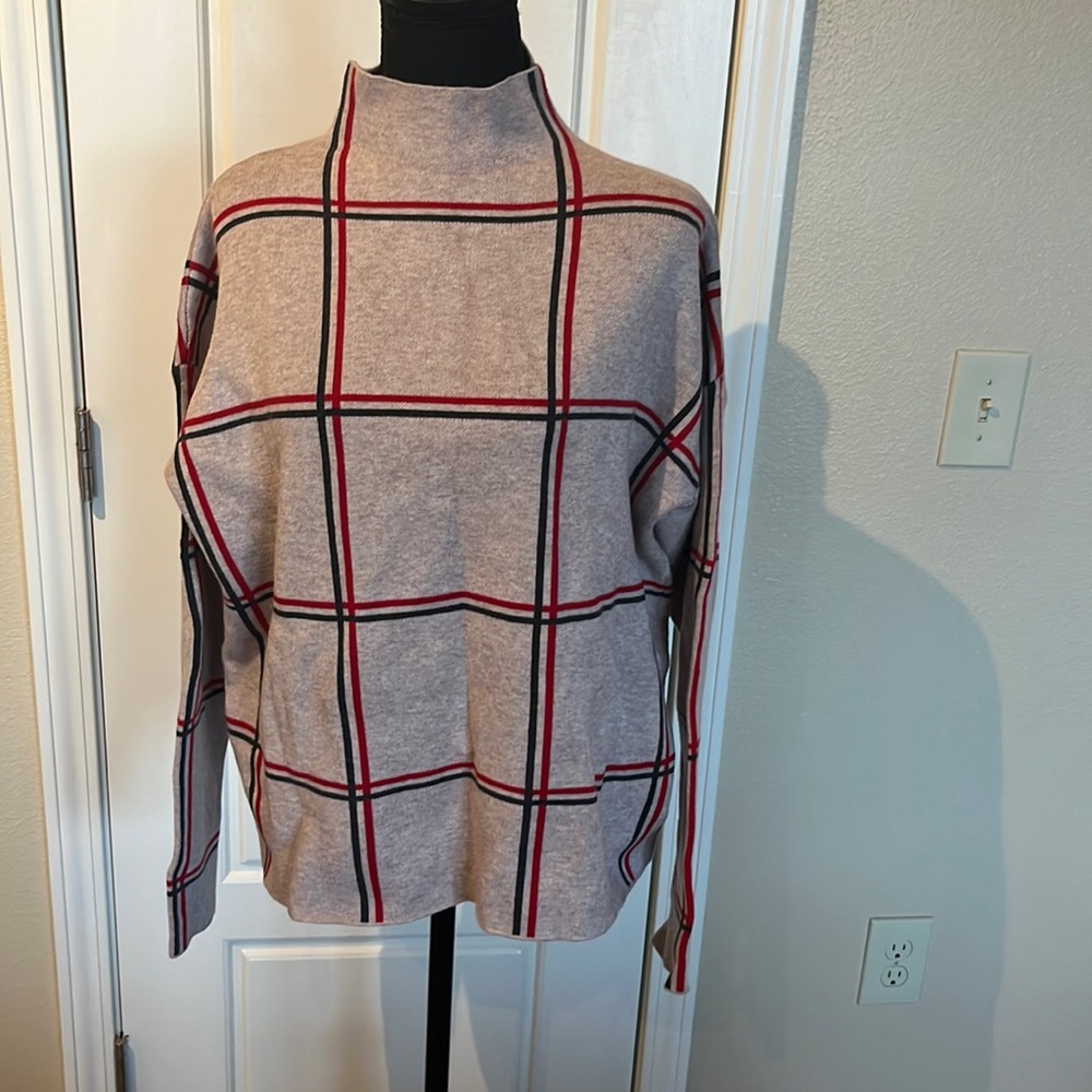 Tahari-Brand New, Never Worn Plaid Sweater
